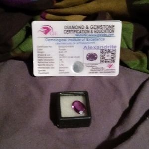 Certified GIE 8.45ct African Alexandrite